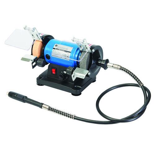 mini Smerigliatrice da banco Mola con mini trapano lucidatrice  flessibile