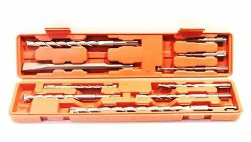 SET PUNTE DA MURO ATTACCO SDS 10 PEZZI CON SCALPELLI