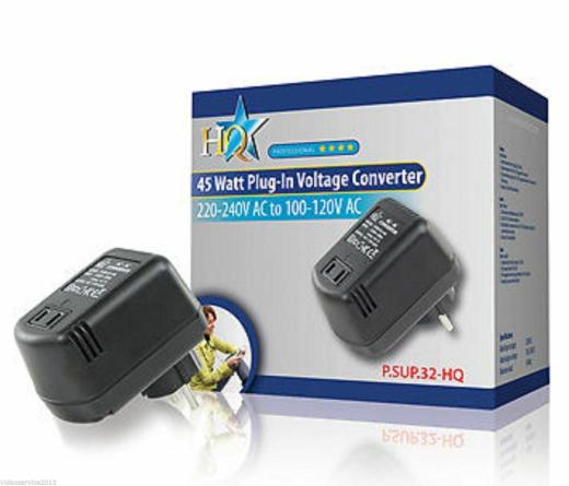 TRASFORMATORE RIDUTTORE TENSIONE DA 220 A 110 Volt 45W X VIAGGIO
