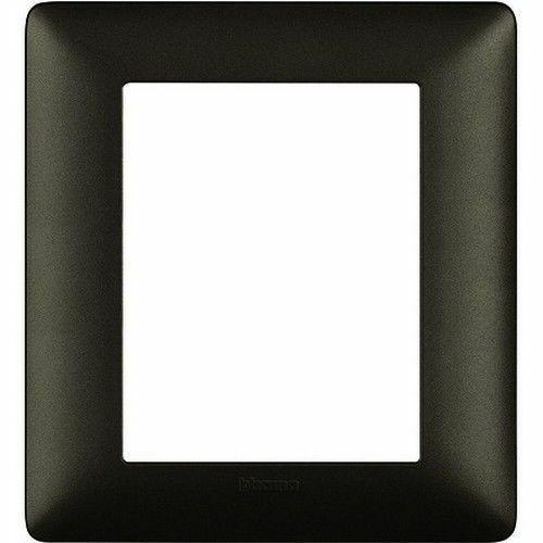 BTICINO MATIX PLACCA 3-3 POSTI COLOR IRON AM4826MIR