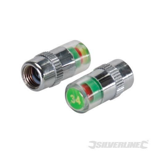 TAPPO COPRIVALVOLA 2.34 BAR CON INDICATORE PRESSIONE PNEUMATICI n.2 pezzi