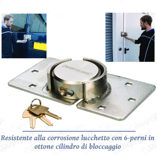 SERRATURA CILINDRO DI SICUREZZA LUCCHETTO ANTIFURTO PER FURGONI CAMPER E PORTE