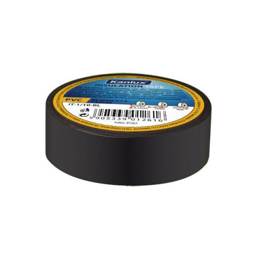 rotolo nastro isolante per elettricista nero 20 metri it-1/20-b