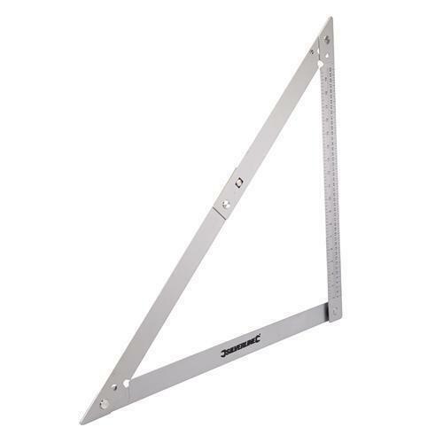Squadre pieghevole cornice alluminio con marcature metriche e imperiali x piatre