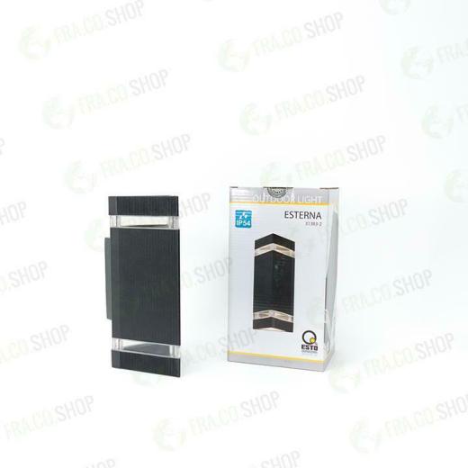 ESTERNA AL D10,5X23 ALUSCHWARZ LAMPADA A MURO - XXSPFP