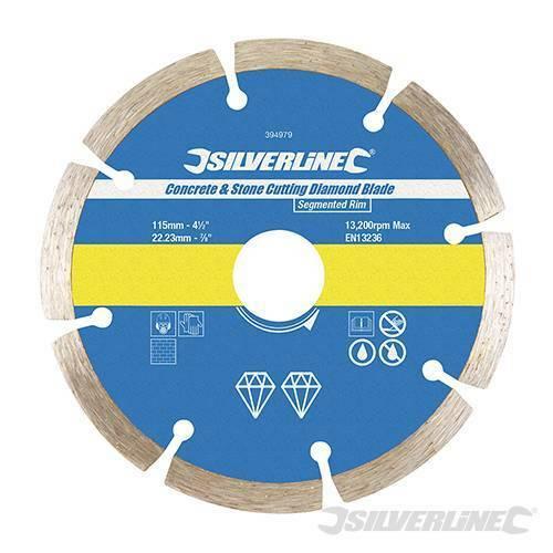 DISCO DIAMANTATO CORONA SEGMENTATA SMERIGLIATRICE TAGLIO MURO PIETRA MARMO 115MM