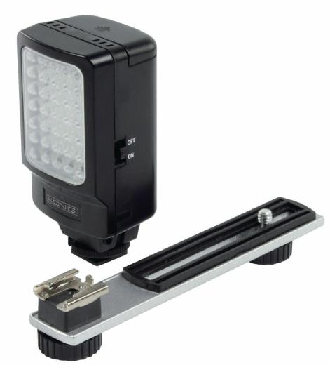FARETTO VIDEO LED PER VIDEOCAMERA FOTOCAMERA LUCE LAMPADA TORCIA professionale