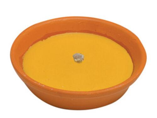 candela citronella vaso terracotta  10pz. diam. 9cm.