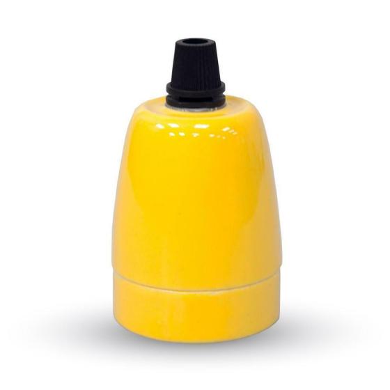 PORTALAMAPDA IN PORCELLANA GIALLO - XXSFRA