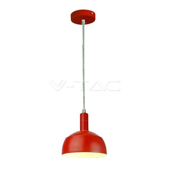 PENDANTE IN ALLUMINIO+PALSTICA E14 CORPO ROSSO - XXHMFM