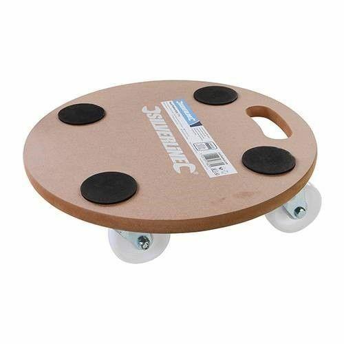 CARRELLO CARRELLINO PIATTAFORMA PEDANA PORTA PACCHI PACCO PIANTE VASI circolare