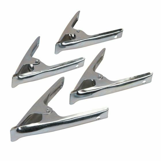 set kit 4 clip Bancarella Teloni tenda clip Strong morsetti a molla Morsetti