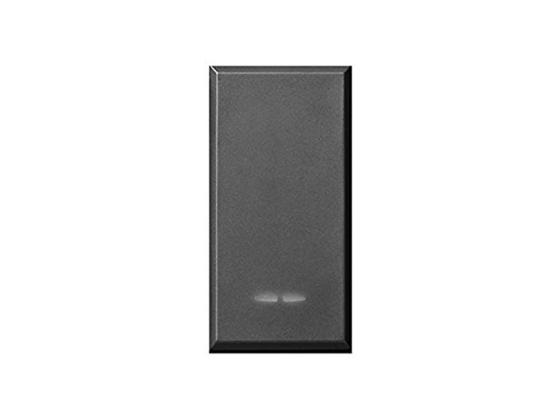 AVE TEKLA44 445005 PULSANTE 1P NERO OPACO ILLUMINABILE