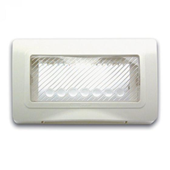 AVE 44SP04B PLACCA IP55 RAL9010 MEMBRANA S44 4MOD - AUTOPORTANTE -4 MODULI
