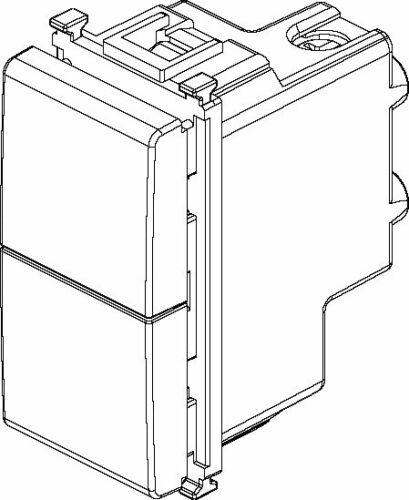 VIMAR PLANA 14066 - Due pulsanti indipend.1P NO-NO10A bianco
