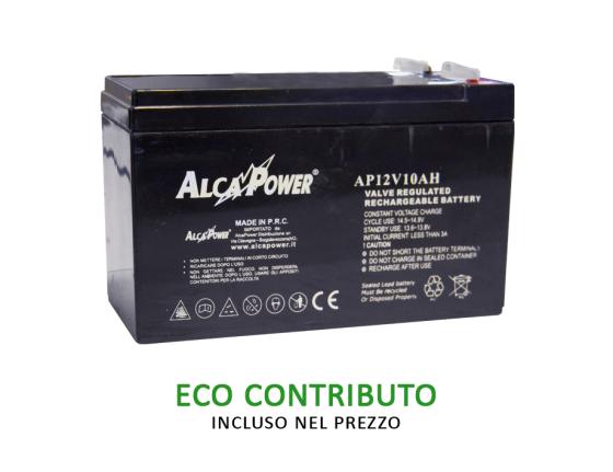 BATTERIA AL PIOMBO RICARICABILE 12V 10 Ah ALCAPOWER 204036