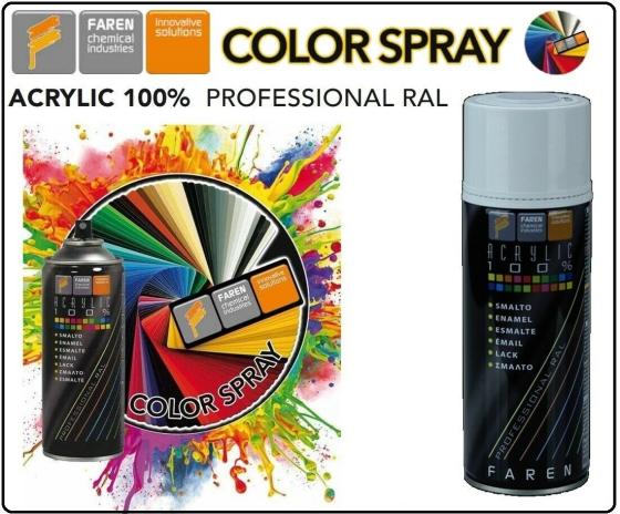 SMALTO VERNICE COLORE ACRILICO RAL 9010 BIANCO LUCIDO SPRAY X ESTERNI INTERNI