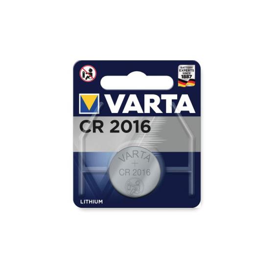 Cr2016 litio 3v blister 1pz 90mah varta batterie