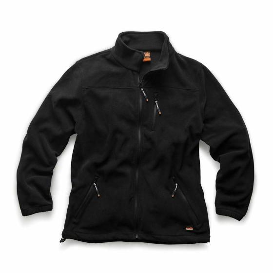 Scruffs FELPA LAVORO L resistente all'acqua Lavoratore Pile Nero idrorepellente