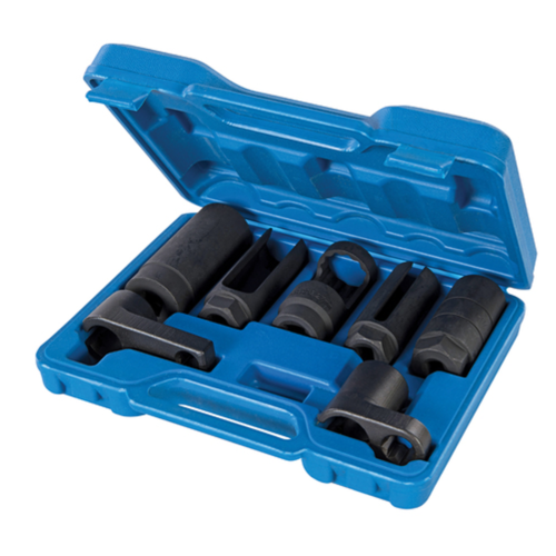 Kit rimozione sonda lambda 7 pezzi Include 4 prese da 3/8 3 prese da 1/2 valige