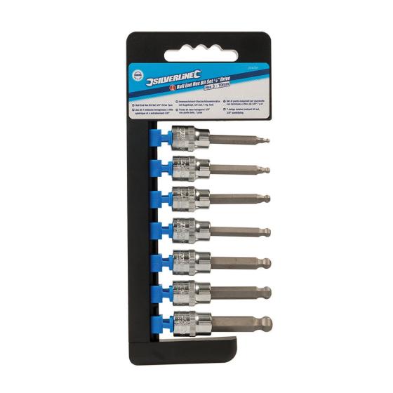SET BUSSOLE BUSSOLA IMPATTO 3/8 INSERTO ESAGONALE BRUGOLA 7 PZ DA 3 A 10