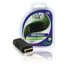 CONNETTORE ADATTATORE MINI HDMI FEMMINA MINI MASCHIO C FULL HD BLURAY TV LED LCD