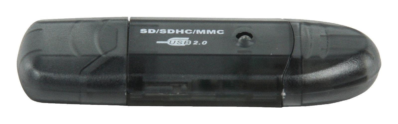 Lettore di Schede Multi scheda USB 2.0 Nero SD, SDHC, MMC idoneo per notebook pc