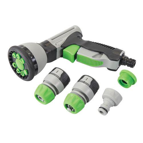 PISTOLA A SPRUZZO SPRAY PROFESSIONALE DA GIARDINO IMPUGNATURA MORBIDA 5 PEZZI