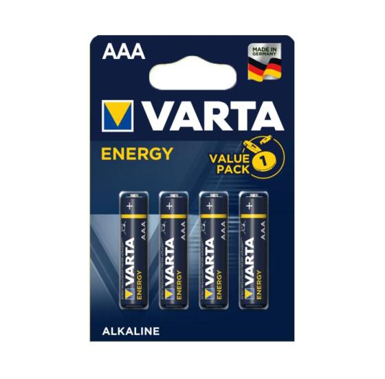 LR03 AAA MINI STILO BLISTER 4PZ BATTERIE ALCALIN VARTA ENERG