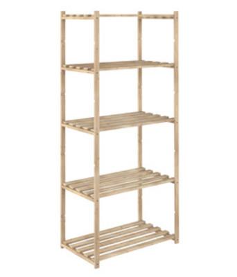 SCAFFALE IN PINO 5 RIPIANI CM.65X40X171H