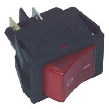 Interruttore a bascula bipolare luminoso giallo 230v on-off