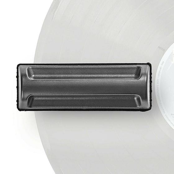 SPAZZOLA ANTISTATICA SETOLA FIBRA di CARBONIO PULISCI PULIZIA DISCHI in VINILE
