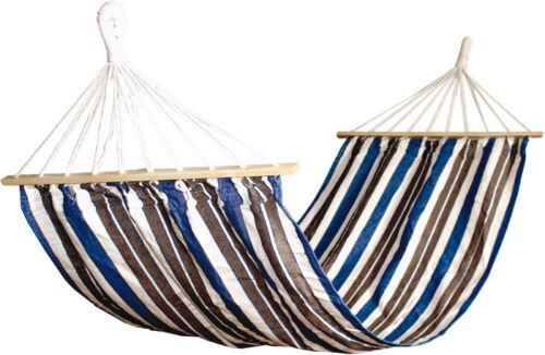 AMACA singola IN POLYCOTTON 200x80 CON BASTONI IN LEGNO GIARDINO DONDOLO COTONE