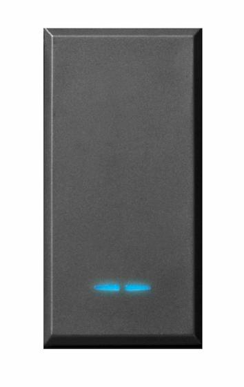 AVE TEKLA44 445002 DEVIATORE 1P NERO OPACO ILLUMINABILE