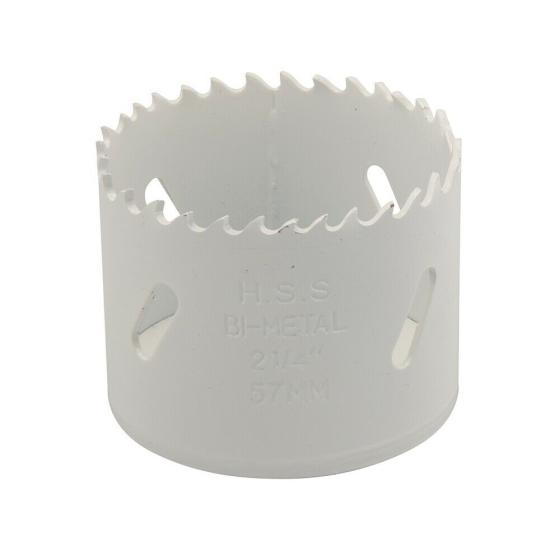 SEGA FRESA TAZZA CAROTATORE FERRO ACCIAIO LEGNO PLAST. HSS BIMETALLICA DA 57MM