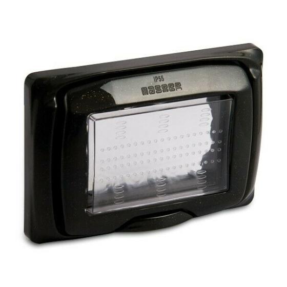 PLACCHA 3 POSTI IP55 ANTRACITE