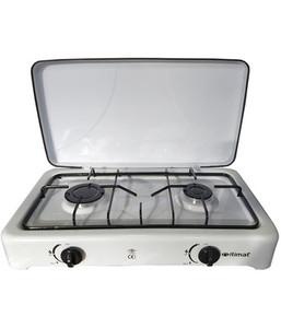 FORNELLO A GAS GPL 2 FUOCHI FORNELLINO DA CAMPEGGIO PORTATILE C/COP MULTIFIRE 2