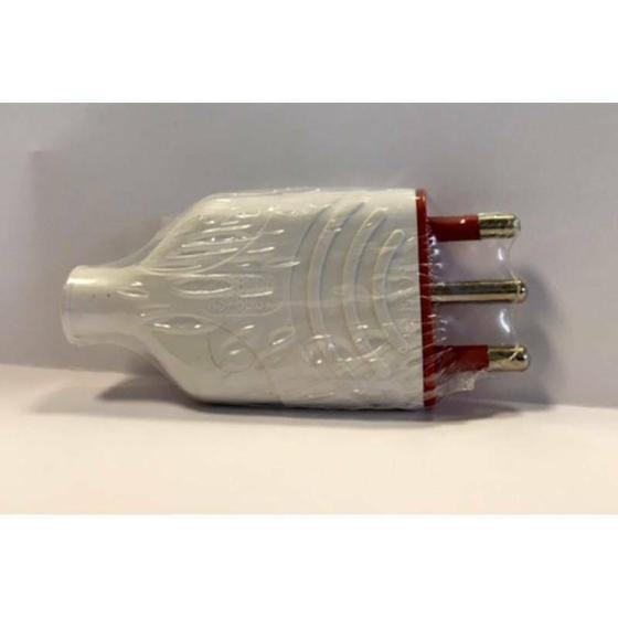 ROSI MATERIALE ELETTRICO SPINA GOMMA ANTISCHIACCIAMENTO 2P-T 16A BIANCA RS78006