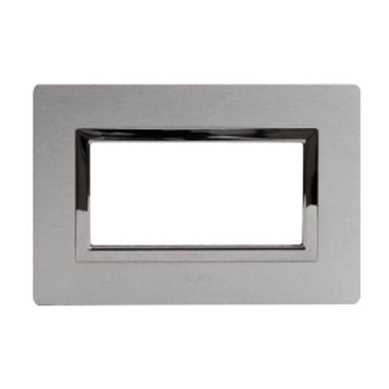 Ave Vera Sistema 44 in Alluminio 4 moduli alluminio naturale spazzolato 44PA4ALS