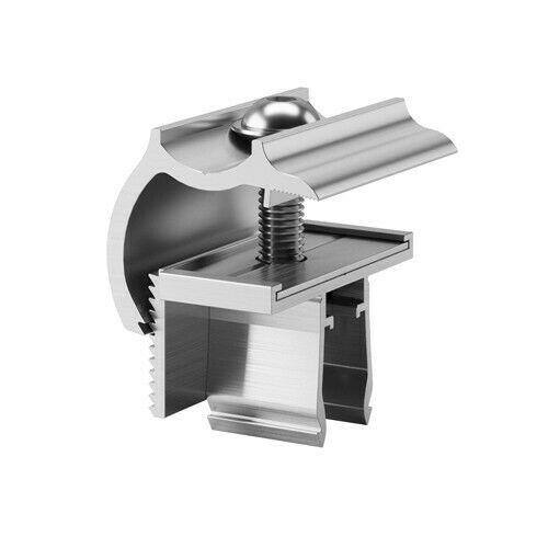 Morsetto Terminale Modulo Fotovoltaico Cornice da 29 a 50mm Struttura Fissaggio