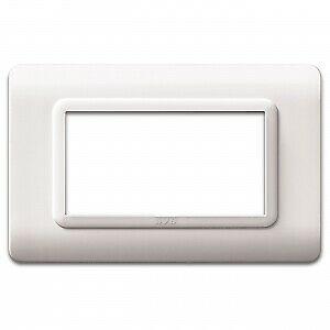 Placca AVE 44PY04B "Tecnopolimero Sistema 44" 4 Moduli Bianco RAL 9010