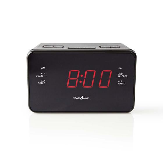 RADIO SVEGLIA DIGITALE FUNZIONE AM/FM OROLOGIO DISPLAY LED NEDIS