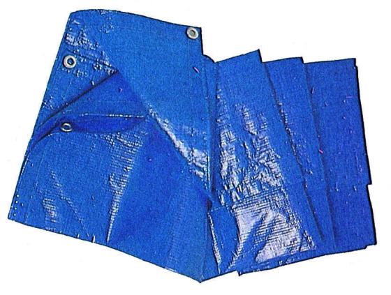 TELONE OCCHIELLATO TELO CON OCCHIELLI MT 5 x 6 PISCINA COPERTURA IMPERMEABILE