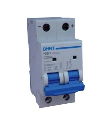 Interruttore Magnetotermico Corrente Continua DC Serie NB1-63DC 2Poli 32A 500Vcc
