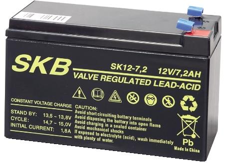 BATTERIA 12 V 7,2 AH.SKB SK12-7,2AH F1 FAST.4,8