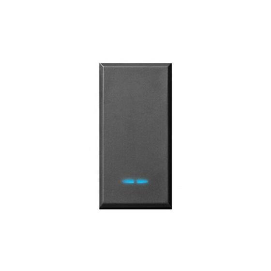 AVE TEKLA44 445001 INTERRUTTORE 1P NERO OPACO ILLUMINABILE