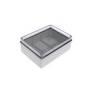 SCATOLA PARETE PARETI LISCE DIMENSIO150X110X70 COPERCHIO TRASPARENTE STAGNO IP55
