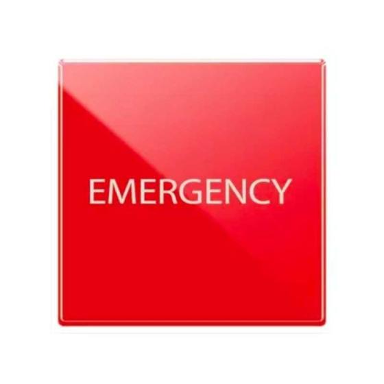 Pulsante Di Emergenza Rosso NA-NC Illuminabile 2 Moduli Ave S44 442025RS/2