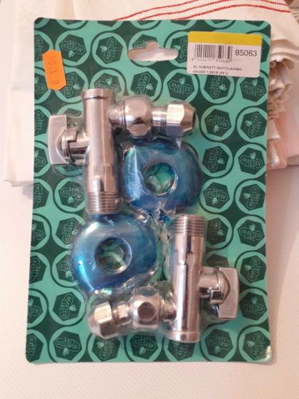 Rubinetti Parete Attacco bidet lavabo con snodo 1/2 - 3/8