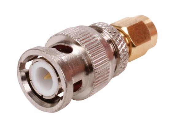 Adattatore Dorato da SMA maschio a BNC maschio SMA-007